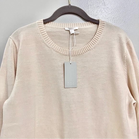 NWT COS Beige Sweater and White Button Down Duo MSRP $125 - Picture 3 of 8